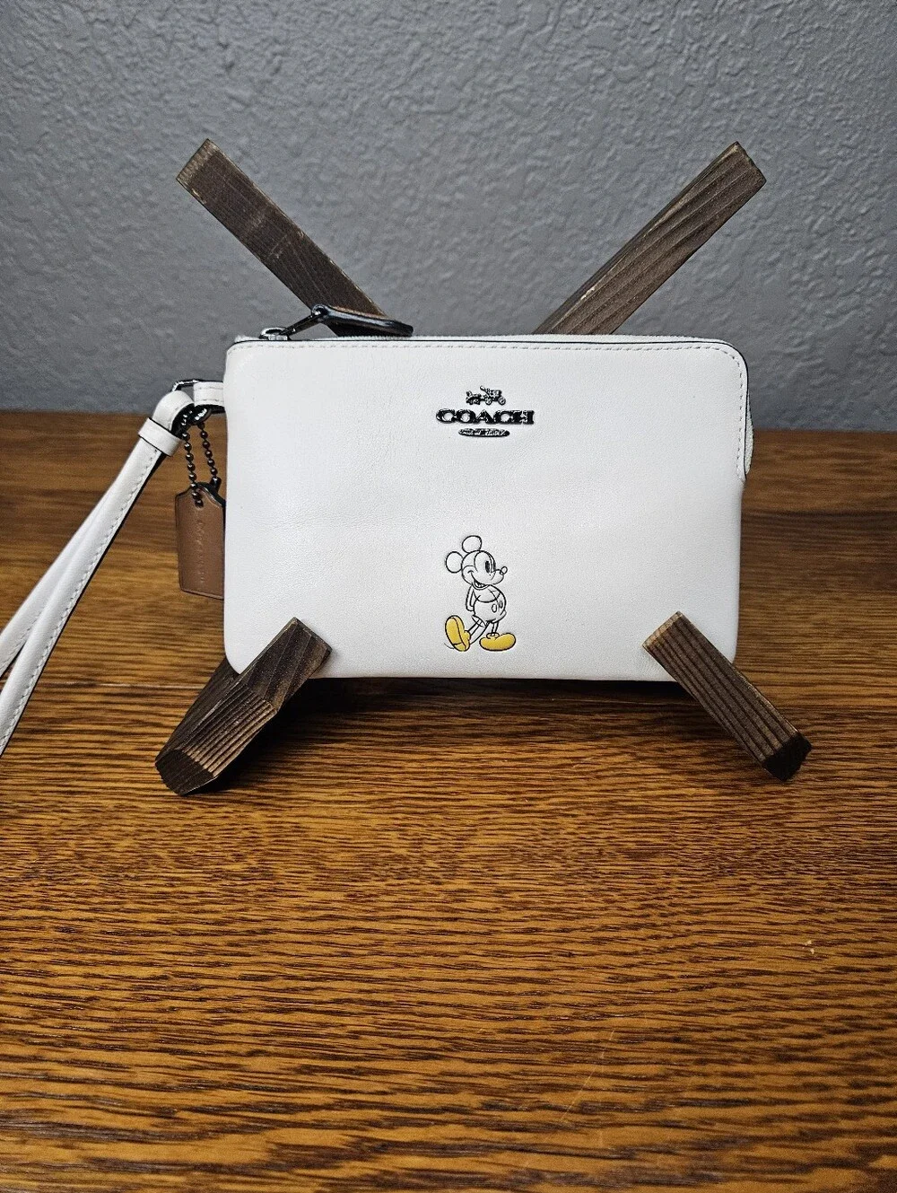Coach x Disney Mickey Mouse Corner Zip Wristlet
